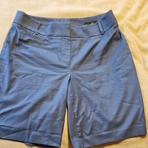 LOFT Blue Bermuda Shorts with Tailored Design